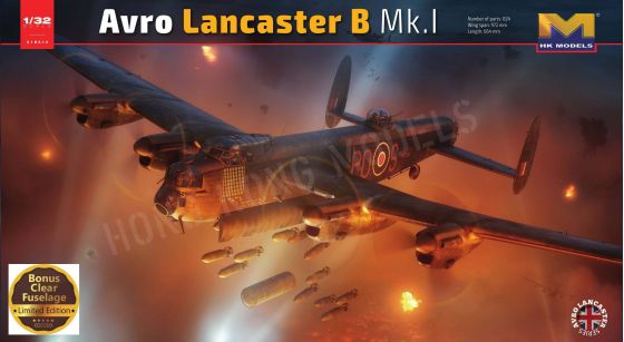 HK MODELS 01E010 AVRO LANCASTER B MK.I 1/32 SCALE PLASTIC MODEL KIT BOMBER