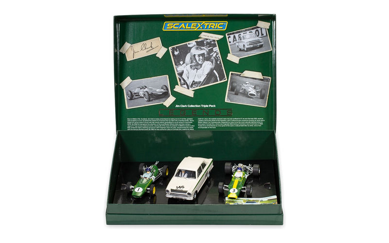 SCALEXTRIC C4395A JIM CLARK COLLECTION TRIPLE PACK