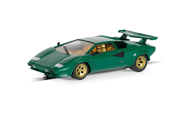 SCALEXTRIC C4500 LAMBORGHINI COUNTACH VERDE PINO 1/32 SCALE SLOT CAR