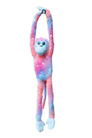 COTTON CANDY JG308 HANGING MONKEY EVA PINK/BLUE GLOW IN THE DARK PLUSH