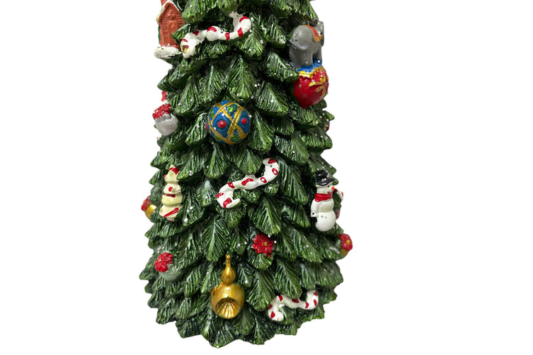 COTTON CANDY S MUSICAL ROTATING CHRISTMAS TREE 22CM