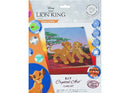 CRAFT BUDDY DIY CRYSTAL ART CARD KIT DISNEY THE LION KING SIMBA AND NALA 18CM X 18CM PARTIAL CRYSTAL