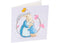 CRAFT BUDDY DIY CRYSTAL ART CARD KIT PETER AND MRS JOSEPHINE RABBIT 18CM X 18CM PARTIAL CRYSTAL