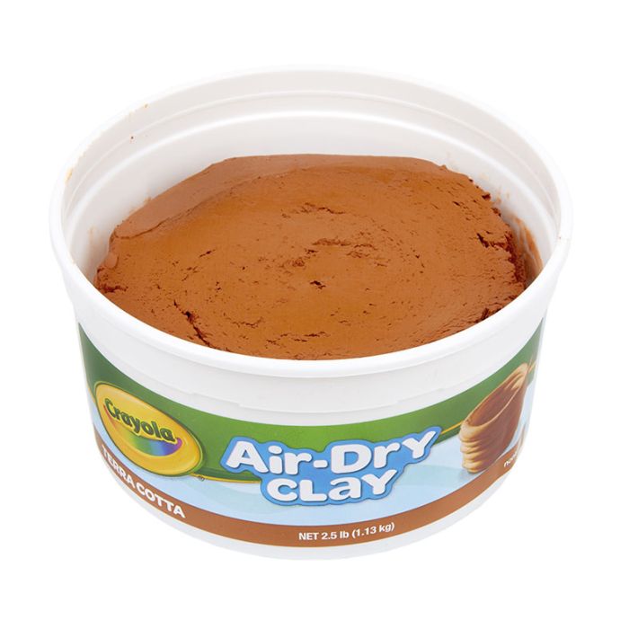 CRAYOLA AIR DRY CLAY - TERRACOTTA 1.1KG TUB