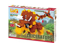 LAQ DINOSAUR WORLD - TRICERATOPS AND PTERANODON 7 MODEL BUILDING BLOCK KIT 300 PIECES