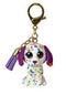 TY MINI BOOS DARLING SPOTTED DOG CLIP