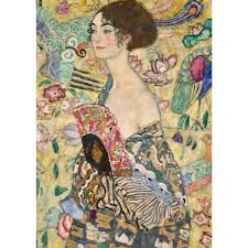 RAVENSBURGER 176342 ART COLLECTION GUSTAV KLIMT LADY WITH A FAN 1000 PIECES JIGSAW PUZZLE