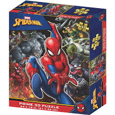 PRIME 3D 32552 MARVEL SPIDERMAN AND VILLAINS 500PC JIGSAW PUZZLE