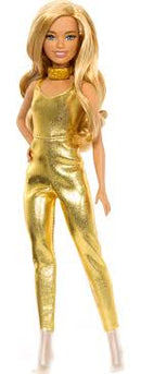 BARBIE FASHIONISTAS DOLL 1980 65 INSPIRING STORIES 222 BLONDE HAIR WITH GOLD OUTFIT