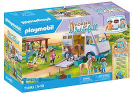 PLAYMOBIL 71493 HORSES OF WATERFALL MOBILE HORSE RIDING SCHOOL 109PC