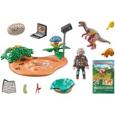 PLAYMOBIL 71526 DINOS STEGOSAURUS NEST WITH EGG THIEF 29PC