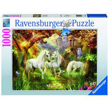 RAVENSBURGER 159925 UNICORNS IN THE FOREST 1000PC JIGSAW PUZZLE