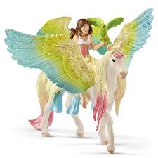 SCHLEICH 70566 FAIRY SURAH WITH GLITTER PEGASUS