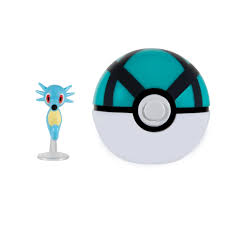 POKEMON CLIP N GO - HORSEA AND NET BALL