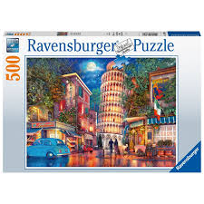 RAVENSBURGER 173808 EVENING IN PISA 500PC JIGSAW PUZZLE