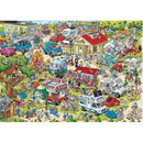 RAVENSBURGER 175789 RAYS COMIC SERIES HOLIDAY RESORT 1 THE CAMPSITE 1000PC JIGSAW PUZZLE