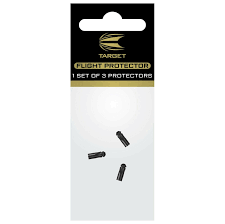 TARGET DARTS BLACK FLIGHT PROTECTOR 1 SET OF 3