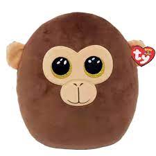 TY SQUISHY BEANIES DUNSTON MONKEY 25CM SQUISH PLUSH