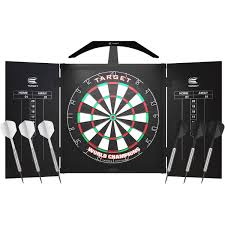 FORMULA SPORTS TARGET ARC DARTBOARD AND LIGHT CABINET SET