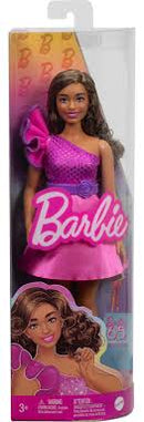 BARBIE FASHIONISTAS DOLL 1983 65 INSPIRING STORIES 225 BROWN HAIR AND PINK AND PURPLE DRESS