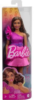 BARBIE FASHIONISTAS DOLL 1983 65 INSPIRING STORIES 225 BROWN HAIR AND PINK AND PURPLE DRESS