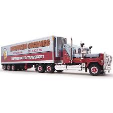 HIGHWAY REPLICAS FREIGHT COLLECTION 12027 LIMITED EDITION AUSTRALIAN FREIGHT SEMI REFRIGERATED FEATURES PRIME MOVER AND TRAILER 1/64 SCALE DIECAST TRUCK