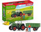 SCHLEICH 42608 FARM WORLD TRACTOR WITH TRAILER 50PC