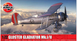 AIRFIX A02052B GLOSTER GLADIATOR MK.I/II 1/72 SCALE PLASTIC MODEL KIT AIRCRAFT