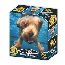 PRIME 3D 13566 UNDERWATER DOGS 100PC JIGSAW PUZZLE