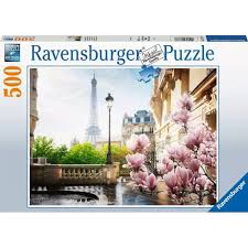 RAVENSBURGER 173778 SPRINGTIME IN PARIS 500PC JIGSAW PUZZLE