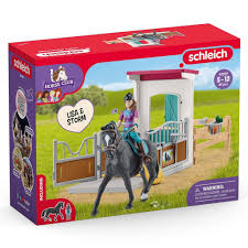 SCHLEICH 42707 HORSE CLUB HORSEBOX LISA AND STORM 25PC