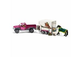 SCHLEICH 42346 PICK UP WITH HORSE BOX FLOAT