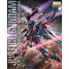 BANDAI 5063150 MG JUSTICE GUNDAM Z.A.F.T. MOBILE SUIT ZGMF-X0A 1/100  SCALE PLASTIC MODEL KIT