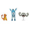 POKEMON BATTLE FIGURE SET - CHARMANDER GLACEON AND GEODUDE