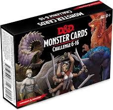 DUNGEONS & DRAGONS SPELLBOOK CARDS MONSTER CARDS CHALLENGE 6-16