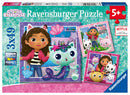 RAVENSBURGER 056590 DREAMWORKS GABBYS DOLLHOUSE ITS MEOW TIME! PUZZLE PACK 3X49 PC JIGSAW PUZZLE