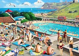 RAVENSBURGER 175482 LEISURE DAYS NO.8 SCARBOROUGH NORTH BAY 1000PC JIGSAW PUZZLE