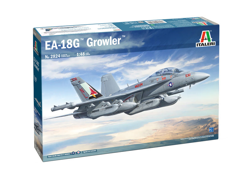 ITALERI 2824 EA-18G GROWLER 1:48 SCALE PLASTIC MODEL AIRCRAFT KIT