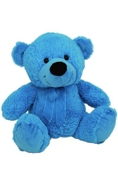 ELKA AUS PLUSH BEAR JELLY BRIGHT BLUE MEDIUM 30CM