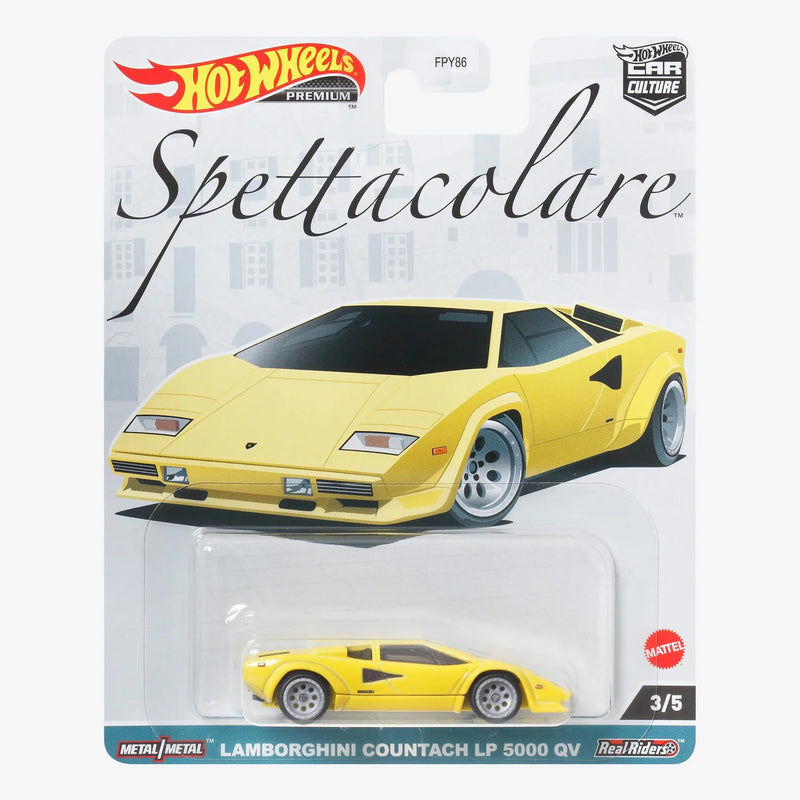 HOT WHEELS PREMIUM SPETTACOLARE LAMBORGHINI COUNTACH LP 5000 QV 3 OF 5