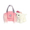 FANCY PALS FP329 CAT IN PINK FRILL BAG WITH STAR