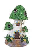 CHLOES GARDEN FAIRY RESIN SOLAR TREE HOUSE 21CM