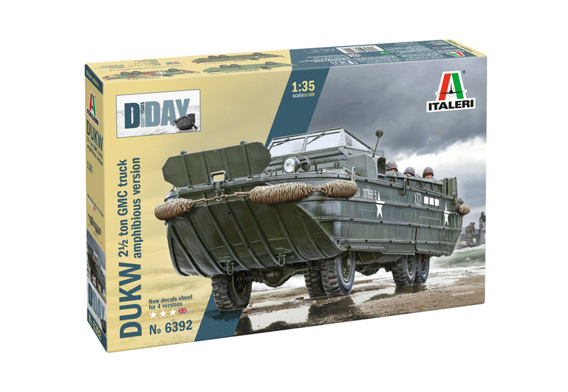 ITALERI 6392 DUKW 2.5 TON GMC AMPHIBIOUS TRUCK   1/35 SCALE PLASTIC MODEL KIT