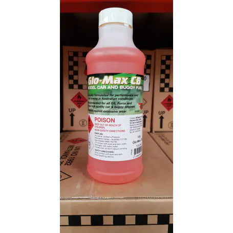 GLO-MAX 16% NITRO 1 LITRE FOR CARS AND BUGGIES - STORE PICKUP ONLY