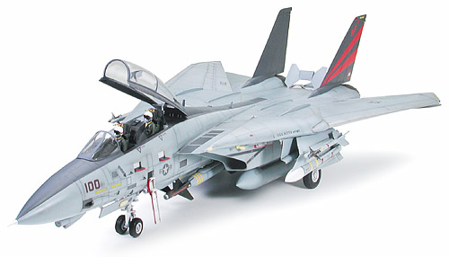 TAMIYA 60313 GRUMMAN F-14A TOMCAT BLACK KNIGHTS WITH OPERATING VARIABLE WING AND THREE PILOT FIGURES 1/32 SCALE PLASTIC MODEL KIT