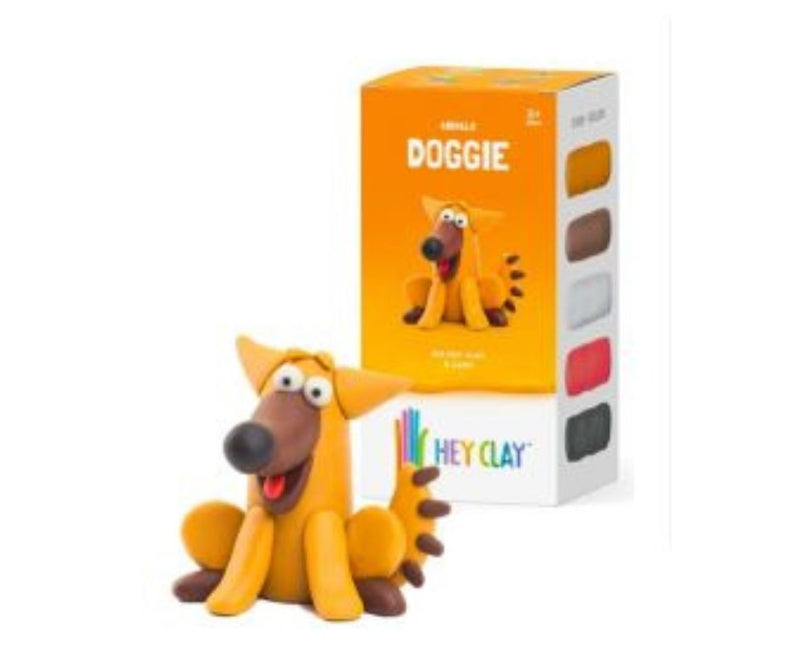 TOMY HEY CLAY ANIMALS DOGGIE AIR-DRY CLAY SET INCLUDES 5 CANS OF AIR DRY CLAY