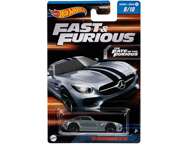 HOT WHEELS THE FATE OF THE FURIOUS HNT18 15 MERCEDES-AMG GT - 8 OF 10 DIECAST CAR