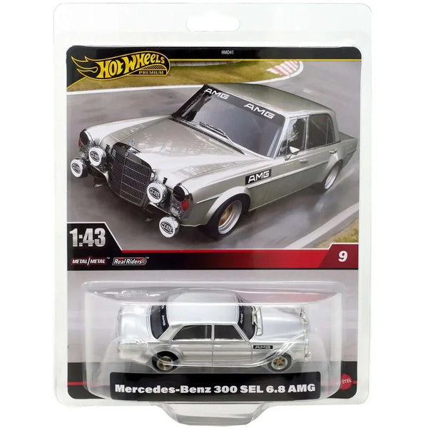 HOT WHEELS PREMIUM MERCEDES-BENZ 300 SEL 6.8 AMG 1:43 SCALE DIECAST CAR