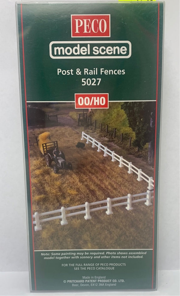 PECO MODEL SCENE 5027 POST AND RAIL FENCES OO/HO GAUGE