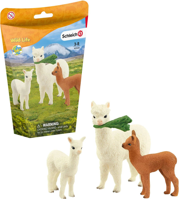 SCHLEICH 42544 WILD LIFE ALPACA SET